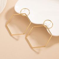 1 Pair Elegant Simple Style Rhombus Iron Drop Earrings sku image 1