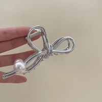 Fashion Bunny Ears Alloy Inlay Artificial Pearls Rhinestones Hair Claws 1 Piece sku image 14