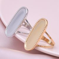 Simple Style Geometric Stainless Steel Irregular 18k Gold Plated Open Rings main image 5