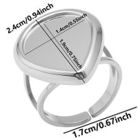 Simple Style Geometric Stainless Steel Irregular 18k Gold Plated Open Rings sku image 7