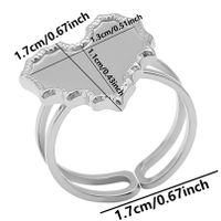 Simple Style Geometric Stainless Steel Irregular 18k Gold Plated Open Rings sku image 9