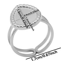 Simple Style Geometric Stainless Steel Irregular 18k Gold Plated Open Rings sku image 11