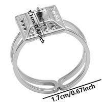 Simple Style Geometric Stainless Steel Irregular 18k Gold Plated Open Rings sku image 13
