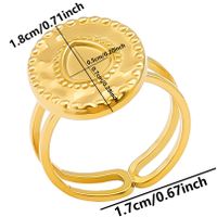 Einfacher Stil Geometrisch Rostfreier Stahl Irregulär 18 Karat Vergoldet Offener Ring sku image 20