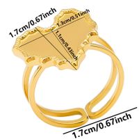 Simple Style Geometric Stainless Steel Irregular 18k Gold Plated Open Rings sku image 24
