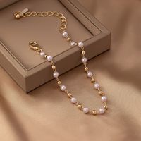 Simple Style Pearl Alloy Zinc Women's Bracelets sku image 1