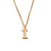 Simple Style Letter Stainless Steel Plating 18k Gold Plated Pendant Necklace sku image 9