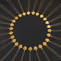 Vintage-stil Einfacher Stil Herzform Rostfreier Stahl 18 Karat Vergoldet Halskette Mit Anhänger main image 4