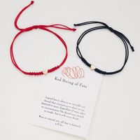 Simple Style Heart Shape Synthetics Synthetic Resin Valentine's Day Couple Drawstring Bracelets main image 3