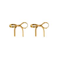 Modern Style Simple Style Bow Knot Copper Handmade Plating 18k Gold Plated Jewelry Set sku image 36