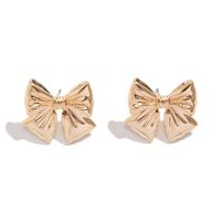 Modern Style Simple Style Bow Knot Copper Handmade Plating 18k Gold Plated Jewelry Set sku image 2