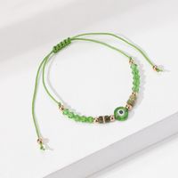 Casual Simple Style Eye Beaded Braid Artificial Crystal Natural Stone Unisex Anklet sku image 27