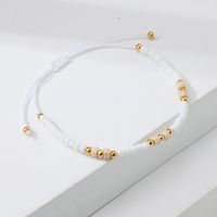 Casual Simple Style Eye Beaded Braid Artificial Crystal Natural Stone Unisex Anklet sku image 29
