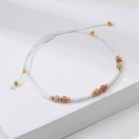 Casual Simple Style Eye Beaded Braid Artificial Crystal Natural Stone Unisex Anklet sku image 31