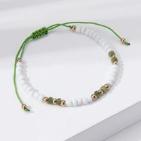 Casual Simple Style Eye Beaded Braid Artificial Crystal Natural Stone Unisex Anklet sku image 34