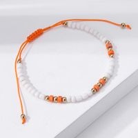 Casual Simple Style Eye Beaded Braid Artificial Crystal Natural Stone Unisex Anklet sku image 37