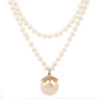 Elegant Glam Geometric Imitation Pearl Beaded Women's Necklace main image 3