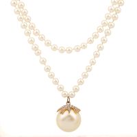 Elegant Glam Geometric Imitation Pearl Beaded Women's Necklace sku image 1