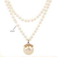 Elegant Glam Geometric Imitation Pearl Beaded Women's Necklace main image 2