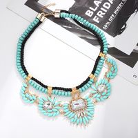 Retro Exaggerated Bohemian Geometric Arylic Alloy Women's Necklace main image 1