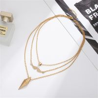 Ig Style Simple Style Geometric Alloy Plating Women's Three Layer Necklace main image 5