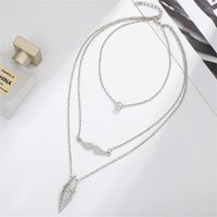 Ig Style Simple Style Geometric Alloy Plating Women's Three Layer Necklace main image 3