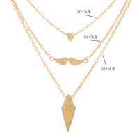 Ig Style Simple Style Geometric Alloy Plating Women's Three Layer Necklace main image 2