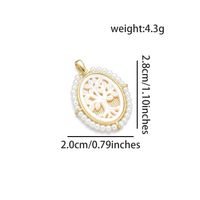 1 Piece Simple Style Human Angel Tree Copper Pearl Plating Carving Pendant Jewelry Accessories main image 2