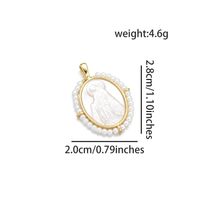 1 Piece Simple Style Human Angel Tree Copper Pearl Plating Carving Pendant Jewelry Accessories sku image 1