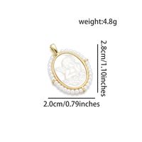 1 Piece Simple Style Human Angel Tree Copper Pearl Plating Carving Pendant Jewelry Accessories sku image 2