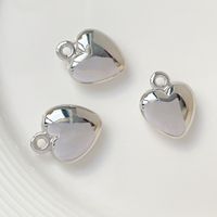 10 Pcs/package Simple Style Heart Shape Resin Plating Jewelry Accessories sku image 15