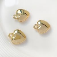 10 Pcs/package Simple Style Heart Shape Resin Plating Jewelry Accessories sku image 14