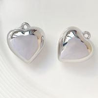 10 Pcs/package Simple Style Heart Shape Resin Plating Jewelry Accessories sku image 23