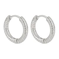 1 Pair Basic Round Plating 304 Stainless Steel 18K Gold Plated Earrings main image 5