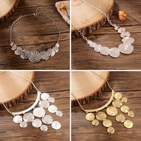 Ig Style Exaggerated Geometric Alloy Copper Plating 18k Gold Plated Silver Plated Necklace main image 9