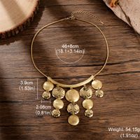 Ig Style Exaggerated Geometric Alloy Copper Plating 18k Gold Plated Silver Plated Necklace sku image 2