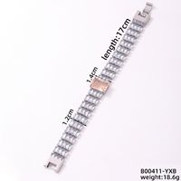 Copper K Gold Plated Rhodium Plated Casual Simple Style Quadrilateral Zircon Bracelets sku image 30