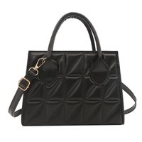 Women's Pu Leather Solid Color Elegant Square Zipper Handbag sku image 4