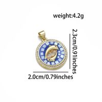 1 Piece Simple Style Dolphin Copper Enamel Pendant Jewelry Accessories sku image 1