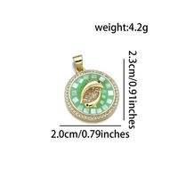 1 Piece Simple Style Dolphin Copper Enamel Pendant Jewelry Accessories sku image 4