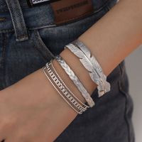 Vintage Style Exaggerated Round Feather Titanium Steel Irregular Hollow Out 18k Gold Plated Bangle main image 8