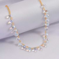 Sweet Simple Style Geometric Artificial Crystal Beaded Women's Necklace main image 5