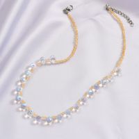 Sweet Simple Style Geometric Artificial Crystal Beaded Women's Necklace main image 3