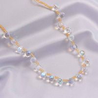 Sweet Simple Style Geometric Artificial Crystal Beaded Women's Necklace main image 6