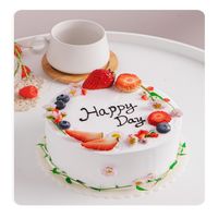 Casual Vacation Solid Color Plastic Cake Base Gasket 1 Piece main image 4