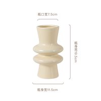 Simple Style Solid Color Ceramics Vase Artificial Decorations sku image 6