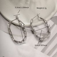 1 Pair Exaggerated XUPING Geometric Irregular Metal 304 Stainless Steel Drop Earrings sku image 4