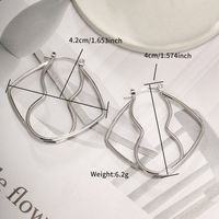 1 Pair Exaggerated XUPING Geometric Irregular Metal 304 Stainless Steel Drop Earrings sku image 1