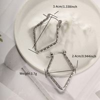 1 Pair Exaggerated XUPING Geometric Irregular Metal 304 Stainless Steel Drop Earrings sku image 2