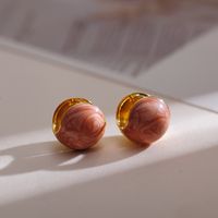 1 Pair Simple Style Geometric Copper Huggie Earrings sku image 1